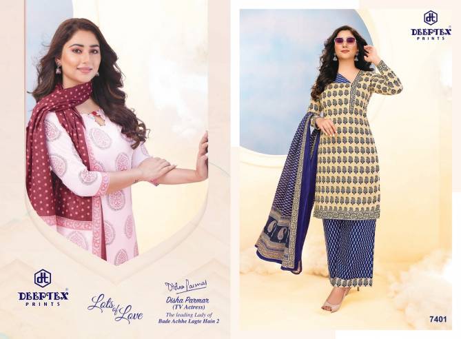 Deeptex Miss India 74 Casual Daily Wear Cotton Printed Dress Material Collection